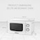Nobel 20 Liters Capacity Microwave Oven, Knobs Control, Push Button Door Opening, 35mins Setting Time, 5 Power Levels, Cooking End Signal, Defrost Setting With 1Year Warranty NMO22M White