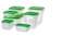 Food container set of 17 transparent/green