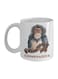 muGGyz Printed Ceramic Coffee Mug White