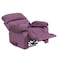 In House Velvet Rocking Recliner Chair - Light Purple - NZ60