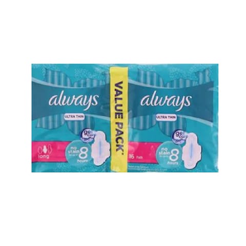 Always Ultra Thin Long 16 pcs