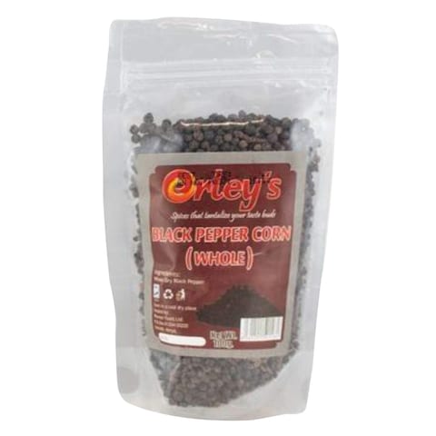 Orley&#39;s Whole Black Pepper Corn 100g