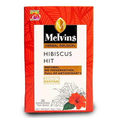 Melvins Hibiscus Tea Bags 25&#39;S
