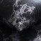 Luna Home Single size 4 pieces without filler, black marble design.