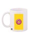 A Donut Printed Mug White/Yellow/Pink Standard Size