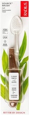 Radius Source Brush Toothbrush, Soft Bristles, Replaceable Head, Upcycled Wood Handle