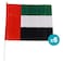 Ahlan UAE National Day Themed Flag with Plastic Stand Large Multicolour 6 PCS