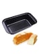 Generic Carbon Steel Rectangular Loaf Pan Bakeware Black