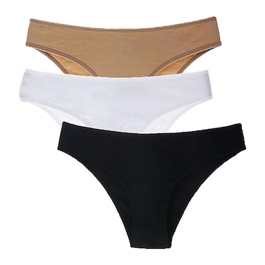 قطونيل بيكيني حريمي سادة - وسط - 3 قطع