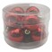 Christmas Ornament Shiny Hanging Ball Set 10 Pieces (3cm) Red