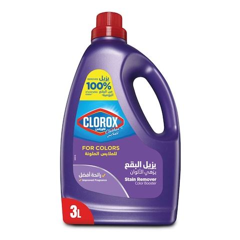 Clorox Clothes Liquid Stain Remover and Color Booster For Colored Clothes 3L