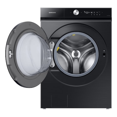 Samsung 18.5 kg/9.5 kg Front Load Washer Dryer Combo With EcoBubble, AI Wash Black And Bespoke Design, WD18B6400KV/GU