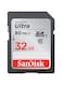 Sandisk Ultra Class 10 Sdhc Uhs-I Memory Card Upto 90Mb/S 32Gb Black