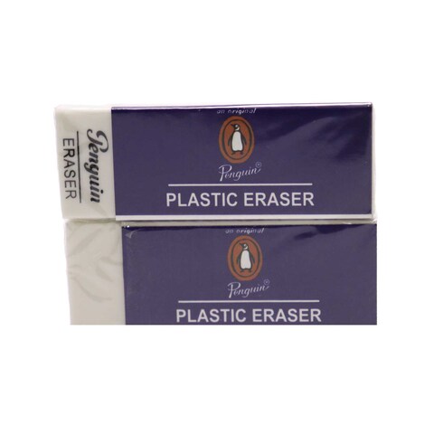 Penguin Rubber Eraser - Big - 2 Pieces