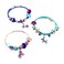 Make It Real Halo Charms Bracelets Blue 27 count