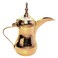 Arabic Dallah Coffee And Tea Flask Gold 20cm