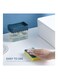 Soap Dispenser And Sponge Set Clear/White 13.50x8.50x11.00cm