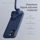 elago Liquid Silicone for iPhone 15 case cover Full Body Protection, Shockproof, Slim, Anti-Scratch Soft Microfiber Lining - Jean Indigo