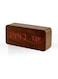 Generic Wooden LED Clock With Temperature Humidity Display Electronic Clock For Bedroom Bedside Home Office
