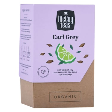 Mccoy Organic Earl Grey Tea Bags 2GR X 20 Pieces