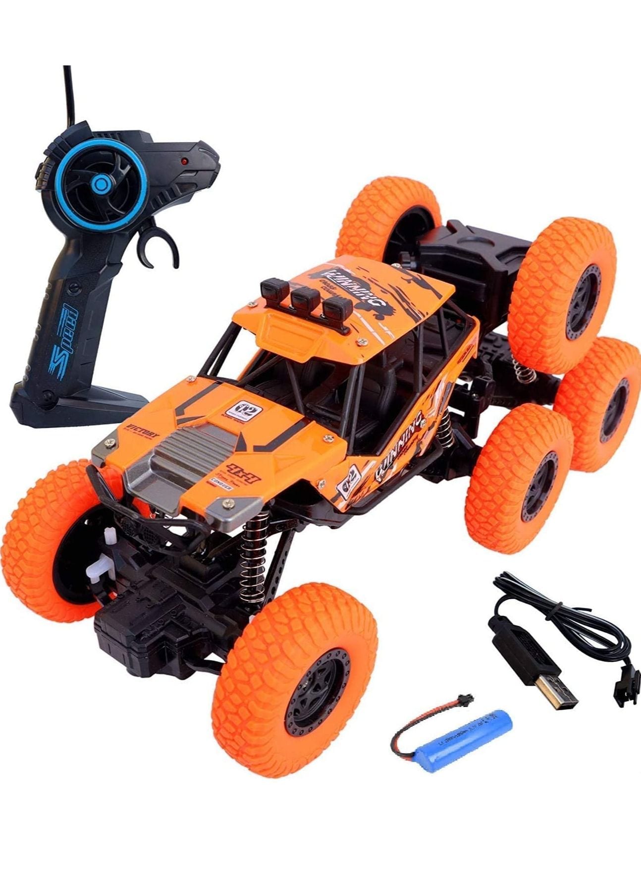 Thumbnail image for Generic 8 Wheel Rock Crawler Remote Control Car Motion Climbing RC Monster Truck 1:18 Scale Toys For 3+ Years