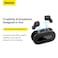 Baseus True Wireless Earphones Bluetooth V5.3 Mini In-ear Headset Dual Channel Low-Latency Sport Game And Smart Control 25Hours Playing Time with Charging Case Black
