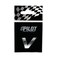 Lampa Stickers Letter V 3D Chrome 18MM
