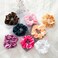 Satin Scrunchies for Hair , 40-Piece Elastics Hair Ties Multicolour