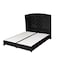 In House Oslo Velvet Bed Frame - Queen - 200x160 cm - Black