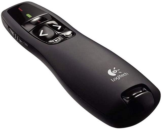 Logitech R400 Laser Presentation Remote, For Basic Slide Navigation - Black