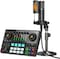 Maono Caster AME2A All-In-One Podcast Equipment Audio Interface Bundle With XLR Condenser Microphone For Recording, Streaming, Voice Over, Youtube, PC, Guitar, Black