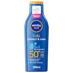 Buy NIVEA SUN Lotion Kids Protect  Care  SPF 50+ 200ml in UAE