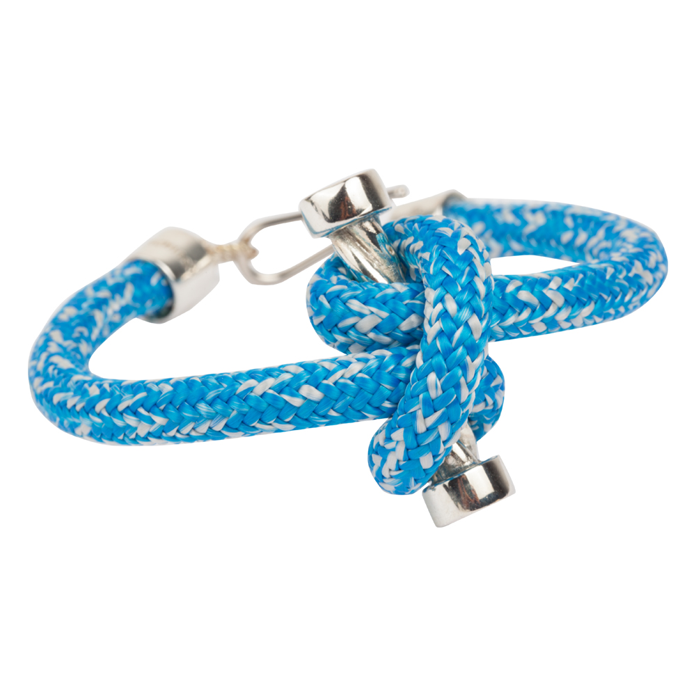 Silver Plated Men&#39;s Bracelet with AnemosS Sailor&#39;s Knot Design