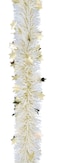 Christmas Tinsel with Stars Gold 200cmx10cm