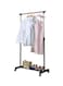 Single Pole Clothes Rack Silver