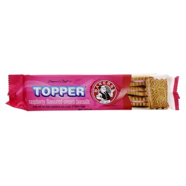 Bakers Original Topper Raspberry Cream Biscuits 125g