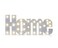 HOME Sign Metal LED Light White 59x23cm