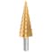 Tolsen,titanium coated Step Drill Bit,75871,4-12*2mm