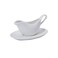 Symphony Gravy Pot With Saucer 325ml White