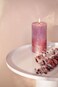 Bolsius Rustic Pillar Candle, Soft Pearl &amp; Champagne, 80/68mm