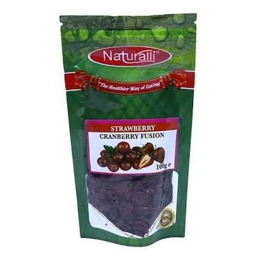 NATURALLI DRIED STRAW/CRANBERRY100G