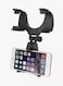 Voberry - Rear-view Mirror Mobile Phone Mount Black