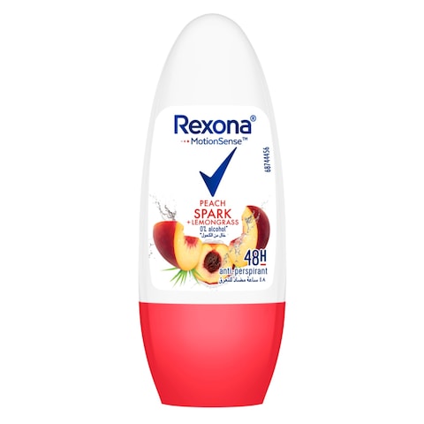 Rexona MotionSense Peach Spark + Lemongrass Anti-Perspirant Roll-On Clear 50ml