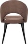 LANNY Dining Room/Restaurant Chair/Hotel chair/Office Visitor Chair/Modern Medium Back Luxury Fabric Dining Chair (Brown 1)