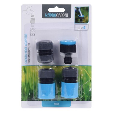 Pro Garden Hose Adapters Set 4 Pieces