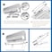Xgwml Air Conditioning Windshield, Hanging Air Conditioning Windshield, Home Adjustable Air Conditioner, Anti-Direct Blowing, Retractable Deflector, Air Conditioning Cover (Cutout, 56cm*18cm)