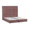In House Berlin Linen Bed Frame - Queen - 200x150cm - Dark Pink