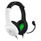 PDP LVL40 Wired Stereo Gaming Headset With Mic White Black