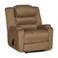 In House Velvet Classic Recliner Chair With Storage Box - Light Brown - AB07