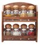BILLI 8 PCS SPICE BOTTLES WITH WOODEN RACK ACA-212/8